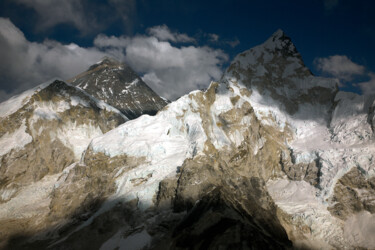 Everest and Nuptse - Himalayas - Nepal Fotografie getiteld "Everest and Nuptse…" door Scott Gregory Banner, Origineel Kunstwerk, Digitale fotografie