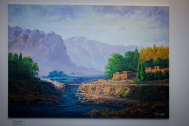 Peinture intitulée "Oil painting on can…" par Nangialai Bahadery, Œuvre d'art originale, Huile Monté sur Autre panneau rigide
