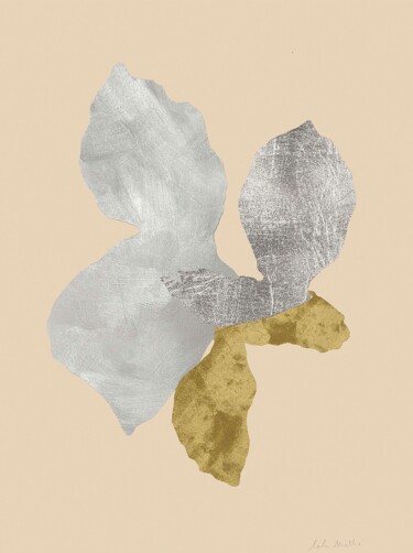 Collages titled "Cyclamen" by Lola Mathé, Original Artwork, Collages