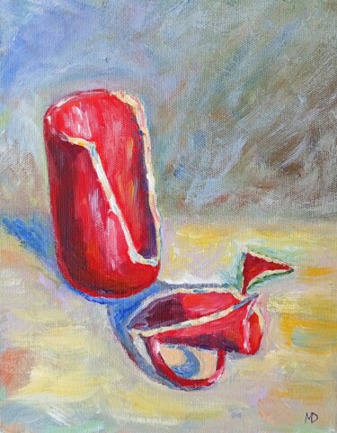 Pittura intitolato "Shattered Mug" da Dilyara Moldabekova, Opera d'arte originale, Acrilico Montato su Telaio per barella in…