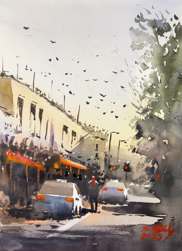 "Untitled #78" başlıklı Tablo Samar Alzaidy tarafından, Orijinal sanat, Suluboya