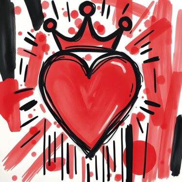 Love Rules Here Prenten & gravures getiteld "Love Rules Here" door Ivy Blue, Origineel Kunstwerk, Digitale afdruk