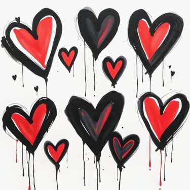 Love & Shadows Printmaking titled "Love & Shadows" by Ivy Blue, Original Artwork, Digital Print
