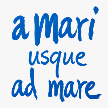 a mari usque ad mare Printmaking titled "a mari usque ad mare" by Ivy Blue, Original Artwork, Digital Print