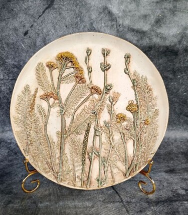 "Sculptural Plate "V…" başlıklı Heykel Alena Panchenia (Елена Панченя) tarafından, Orijinal sanat, Alçı