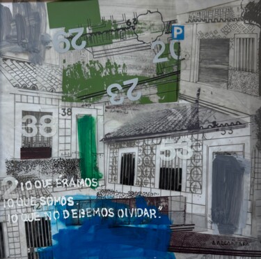 Lo que no debemos olvidar Schilderij getiteld "Lo que no debemos o…" door Angeles Alcantara, Origineel Kunstwerk, Olie Gemonteerd op Frame voor houten…