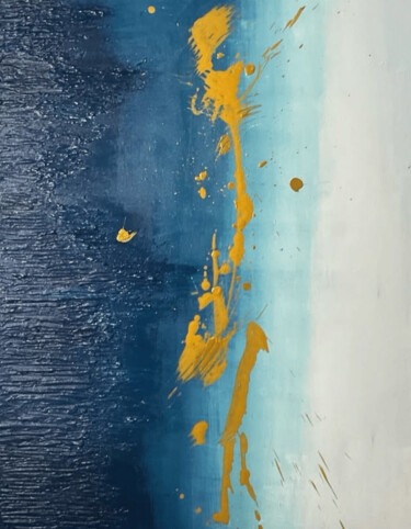 Картина под названием "Blue in Summer" - Bagya Art Gallery, Подлинное произведение искусства, Акрил