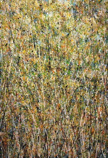Painting titled "Field full of herbs" by Felix Günther, Original Artwork, Acrylic