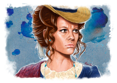 Pintura titulada "Claudia Cardinale" por Nicolas Le Guillou, Obra de arte original, Pintura Digital