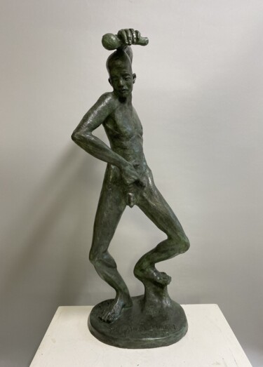 Il danzatore calvo Sculpture titled "Il danzatore calvo" by Paolo Camporese, Original Artwork, Terra cotta
