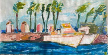Boote unter Palmen