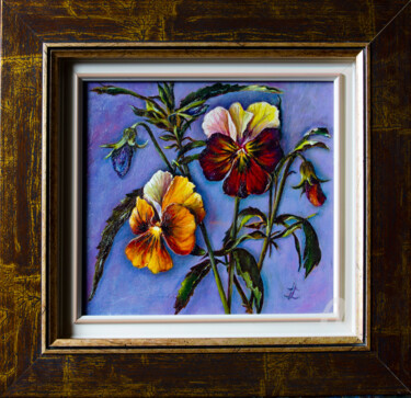 Schilderij getiteld "Duo" door Inga Loginova, Origineel Kunstwerk, Olie