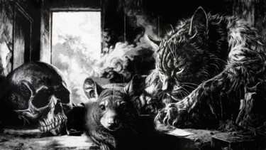 Vers un nouvel équilibre mondial Printmaking titled "Vers un nouvel équi…" by Lionel Morateur, Original Artwork, Digital Painting