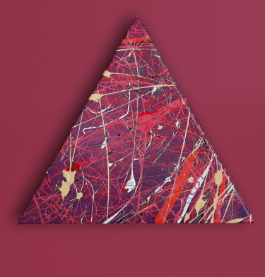 Triangle of Liberation Or Samādhi 绘画 标题为“Triangle of Liberat…” 由Antonio Bagia, 原创艺术品, 丙烯 安装在木板上