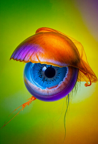 Digital Arts titled "capturing the energ…" by Jawek Kwakman, Original Artwork, AI generated image Mounted on Aluminium