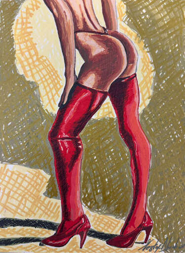 Legs 绘画 标题为“Legs” 由Nestor Abraham Hernandez Medellin, 原创艺术品, 丙烯
