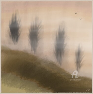 "Brouillard" başlıklı Dijital Sanat Aurélie Bescond tarafından, Orijinal sanat, Pastel