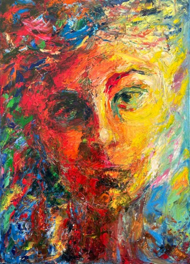 Malerei mit dem Titel "Colourful destiny" von Tatyana Nefedova, Original-Kunstwerk, Öl Auf Keilrahmen aus Holz montiert