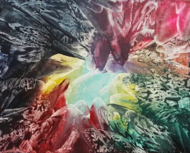 Картина под названием "encaustic art sur t…" - Steivan Loundou, Подлинное произведение искусства, Энкаустический Установлен…