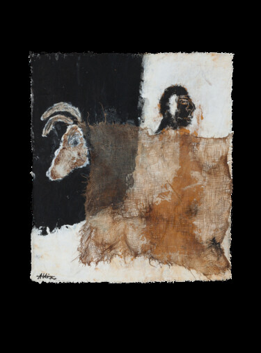 Collages titled "Migrations, collect…" by Véronique Attia, Original Artwork, Acrylic
