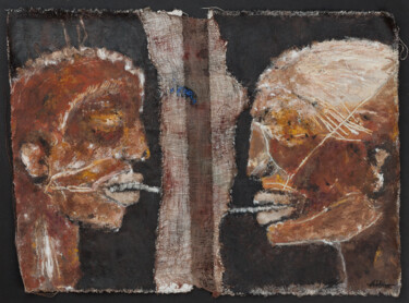 "Hominidés, collecti…" başlıklı Kolaj Véronique Attia tarafından, Orijinal sanat, Akrilik