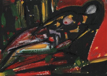 "Nu couché" başlıklı Tablo Alain Halter tarafından, Orijinal sanat, Guaş boya