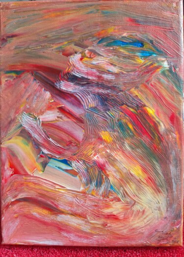 Painting titled "Une touche" by Fredy Tovar, Original Artwork, Acrylic Mounted on Wood Stretcher frame