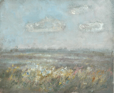 Cloudy day Pittura intitolato "Cloudy day" da Marina Zubkova, Opera d'arte originale, Olio