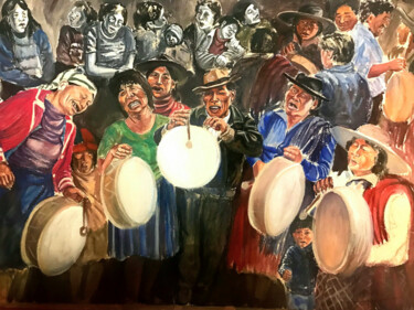 "PURMAMARCA" başlıklı Tablo Ana Candioti tarafından, Orijinal sanat, Zamklı boya