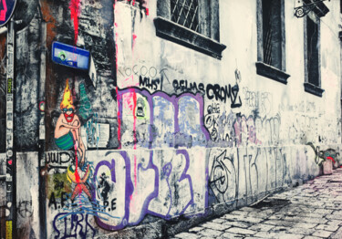 Pintura intitulada "NO WAY - SENSO UNICO" por Inframmenti, Obras de arte originais, Acrílico