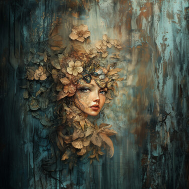 "Nymph of Forest Sil…" başlıklı Dijital Sanat Natalia tarafından, Orijinal sanat, AI tarafından oluşturulan görüntü