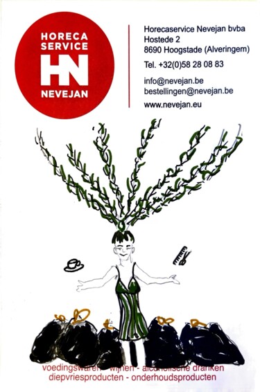 Drawing titled "Un salon de poubell…" by Coline Montagne, Original Artwork, Pencil