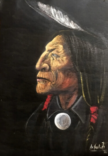 Peinture intitulée "NAVAJO" par Ana Candioti, Œuvre d'art originale, Acrylique