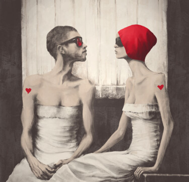 Do you love me? Digital Arts titled "Do you love me?" by Anna Shee, Original Artwork, Digital Painting