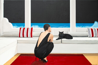 Dialogue in Silence Peinture intitulée "Dialogue in Silence" par Nataliya Bagatskaya, Œuvre d'art originale, Acrylique