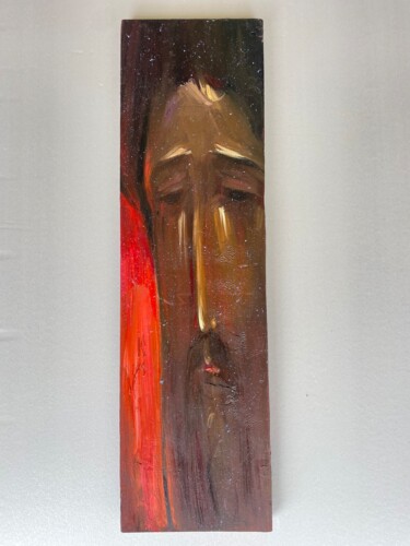 oil on wood. Jesus Christ Картина под названием "oil on wood. Jesus…" - Ivan Dragan, Подлинное произведение искусства, Масло