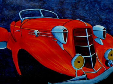 Pittura intitolato "Celestial Auburn" da Anthony Dunphy, Opera d'arte originale, Acrilico