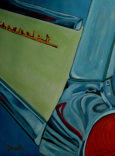 Pittura intitolato "Chevrolet Tail Fin" da Anthony Dunphy, Opera d'arte originale, Acrilico