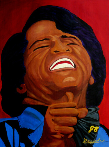 Pintura titulada "James Brown, The Go…" por Anthony Dunphy, Obra de arte original, Acrílico