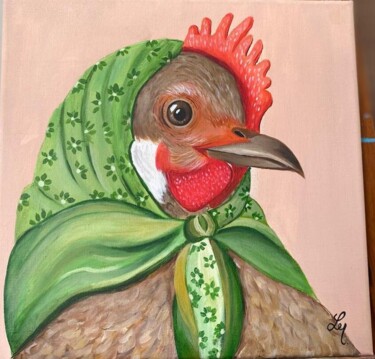 Gertrudiz la gallina 绘画 标题为“Gertrudiz la gallina” 由Luciana Mendoza, 原创艺术品, 丙烯