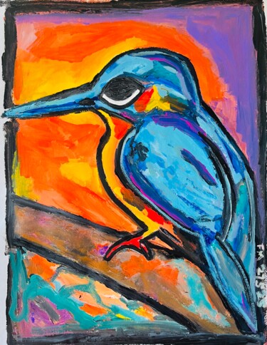 Painting titled "Martin" by Frédérick Meunier, Original Artwork, Acrylic