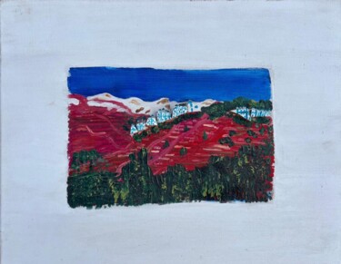 Mount Veleta from My Terrace 제목이 "Mount Veleta from M…"인 미술작품 Jori Aguilar로, 원작, 아크릴 나무 들것 프레임에 장착됨