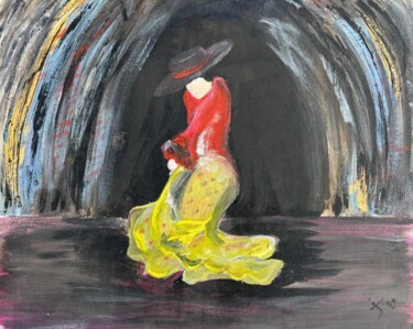 El Baile de Consumir Esperanza Malarstwo zatytułowany „El Baile de Consumi…” autorstwa Jori Aguilar, Oryginalna praca, Akryl Zamontowany na Drewniana rama…
