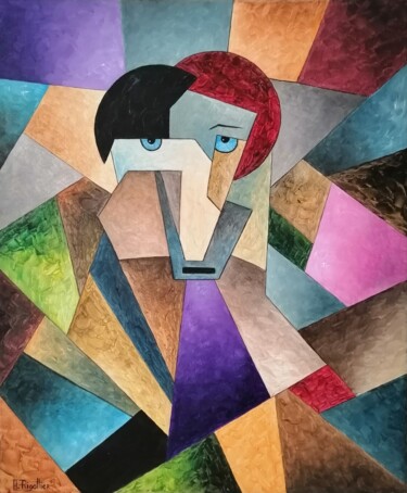 Painting titled "La lumiere du matin" by Alain Rigollier, Original Artwork, Oil Mounted on Wood Stretcher frame