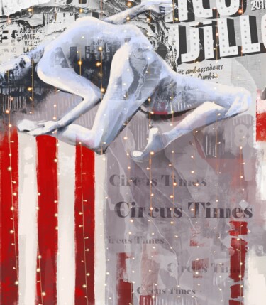 The Tired Acrobat 数字艺术 标题为“The Tired Acrobat” 由Anna Shee, 原创艺术品, 数字油画