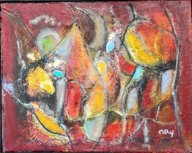 Painting titled "Couleur et Mouvement" by Monique Chef, Original Artwork, Acrylic