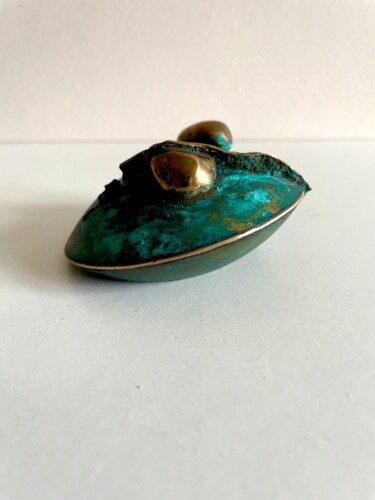雕塑 标题为“Grenouille en bronze” 由Martun Harutyunyan, 原创艺术品, 青铜