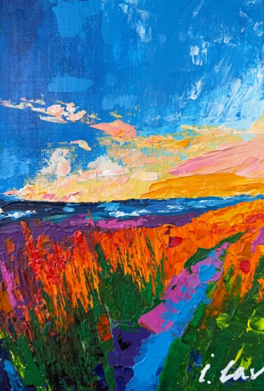 제목이 "Into the Sunset. Br…"인 미술작품 Irina Lav로, 원작, 아크릴 나무 들것 프레임에 장착됨