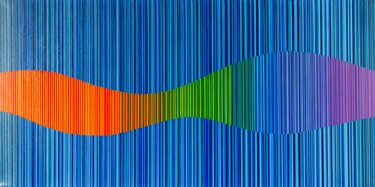 Schilderij getiteld "Logical progression…" door Stefan Fierros, Origineel Kunstwerk, Acryl Gemonteerd op Frame voor houten b…