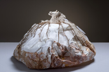 Sculpture intitulée "Extase" par Véronique Attia, Œuvre d'art originale, Tissu